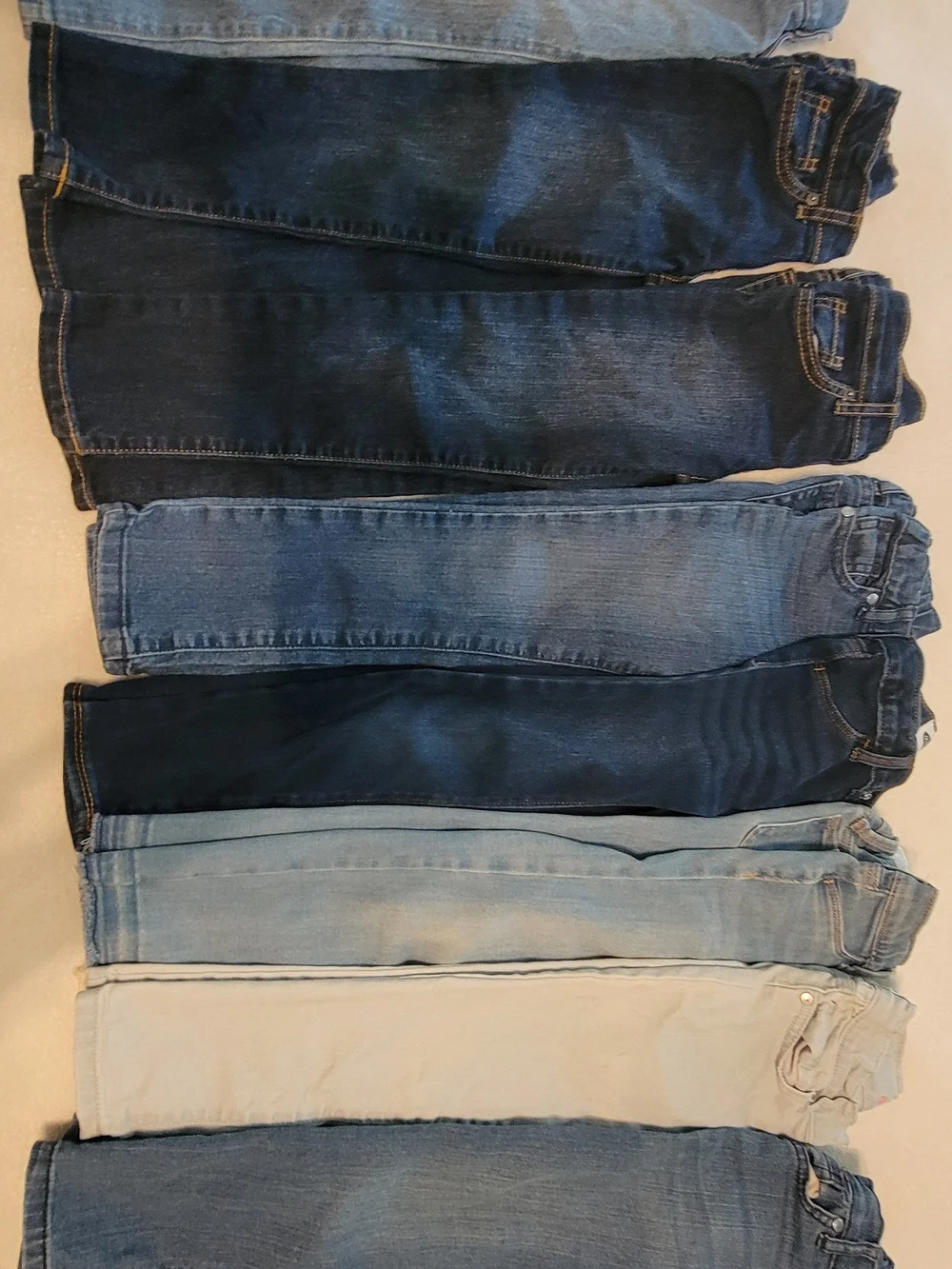 Lot Of 8 Toddler 5/5T Children's Place Kids Jeans Variety Pack - Blue Denim